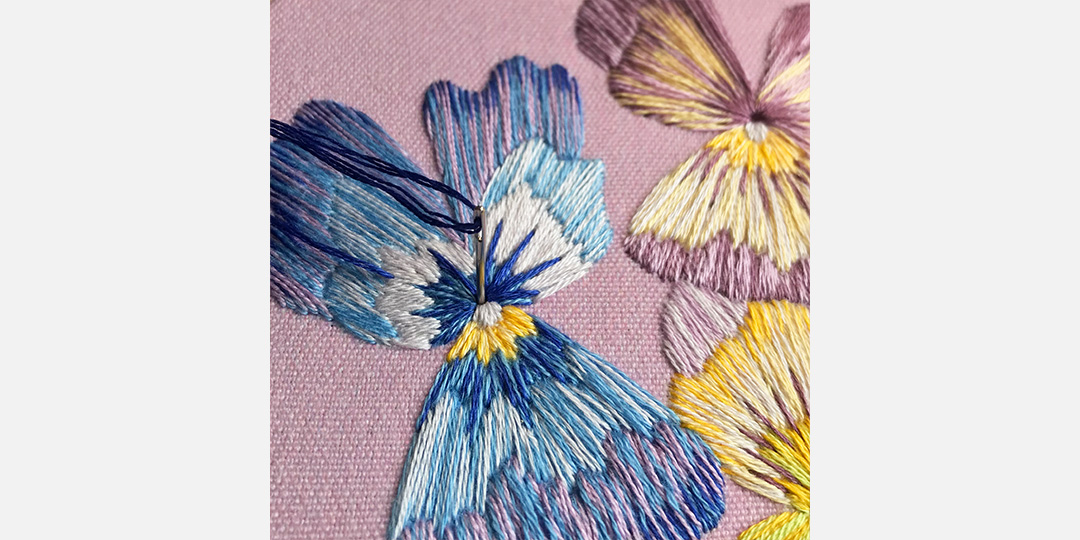 Botanical embroidery