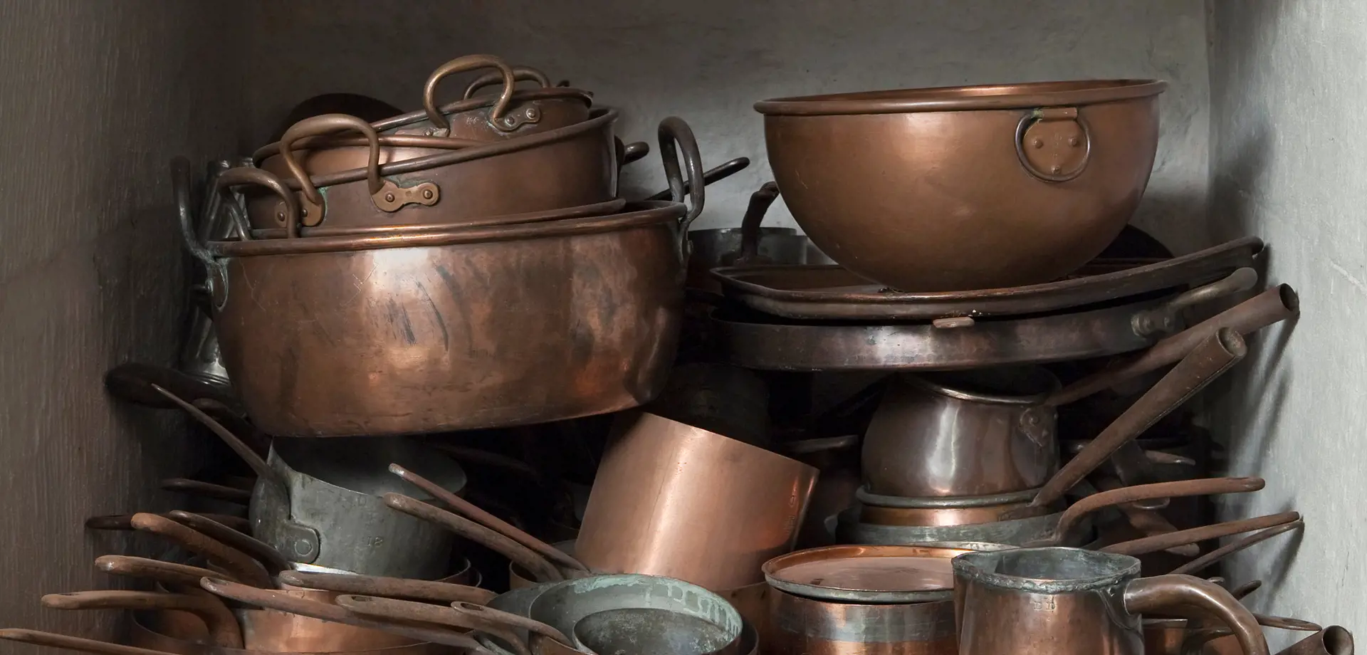 Copper cooking equipment and utensils