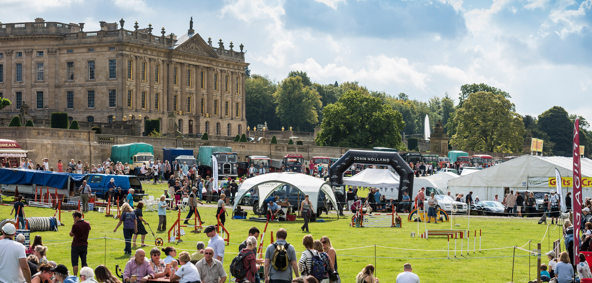 Around the showground at the Chatsworth Country Fair
