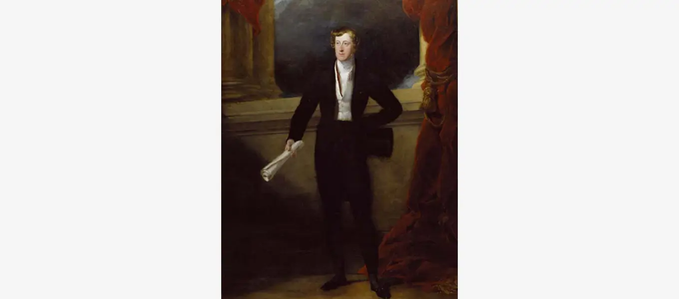 Portrait by George Hayter showing the 6th Duke as a Whig statesman