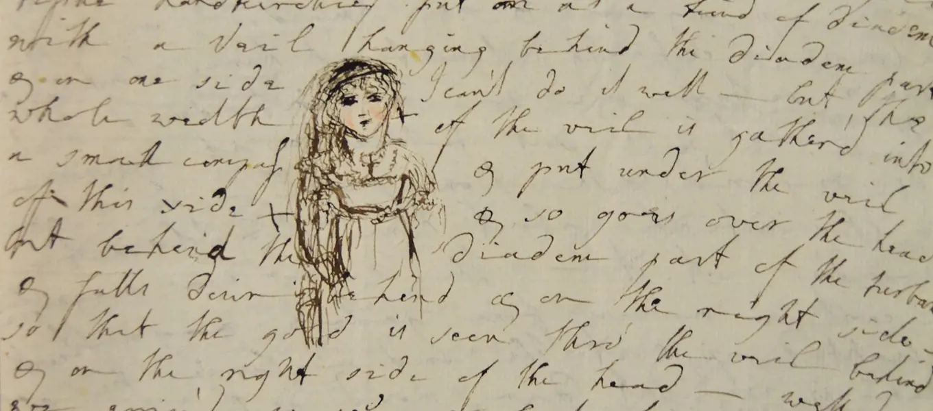 An illustration within a letter from Lady Elizabeth to Georgiana, 22 December 1802 