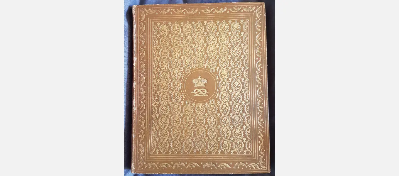 The 6th Duke’s autograph book in which he stored Nightingale’s letter along with other autographs and letters written by the great and the good of his time.