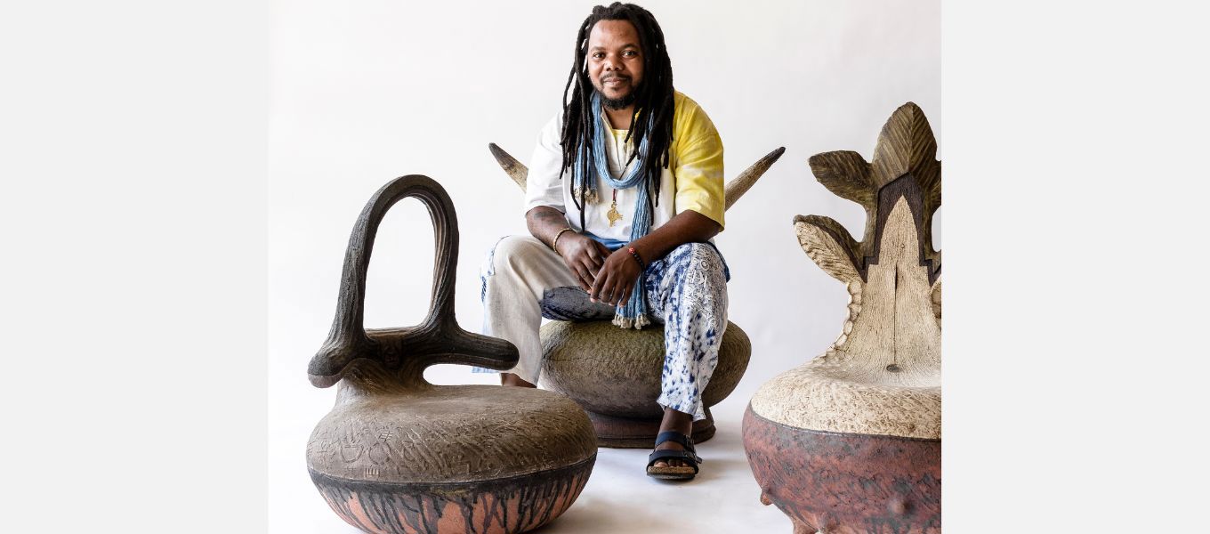 Andile Dyalvane and iThongo, courtesy of Friendman Benda, Southern Guild and Andile Dyalvane, photography by Adriaan Louw