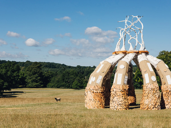 Relevé by Rebekah Waites - a sculpture in Chatsworth's Radical Horizons exhibition
