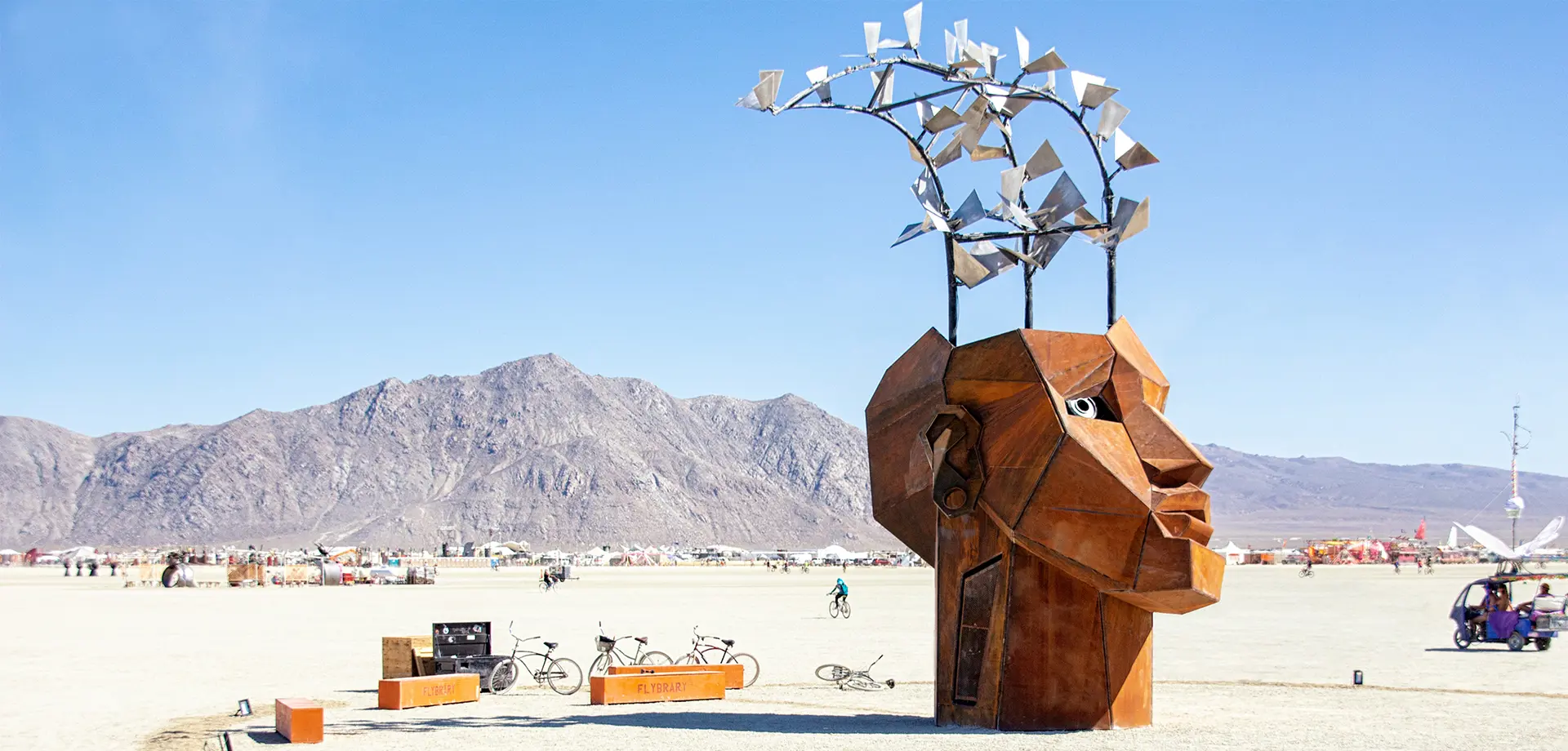 Huge sculptures from Burning Man, held in Nevada’s Black Rock Desert, USA will be making their UK debut at Chatsworth this spring at an ambitious and free-to-access exhibition in the Derbyshire estate’s parkland, it has been announced today (10 Feb 2022).