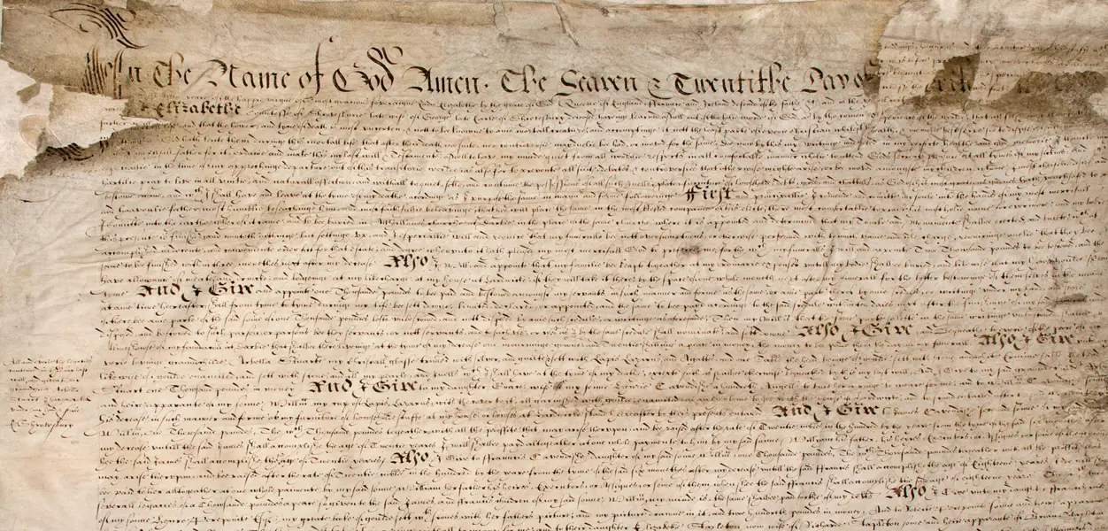 Bess of Hardwick's will, 1601
