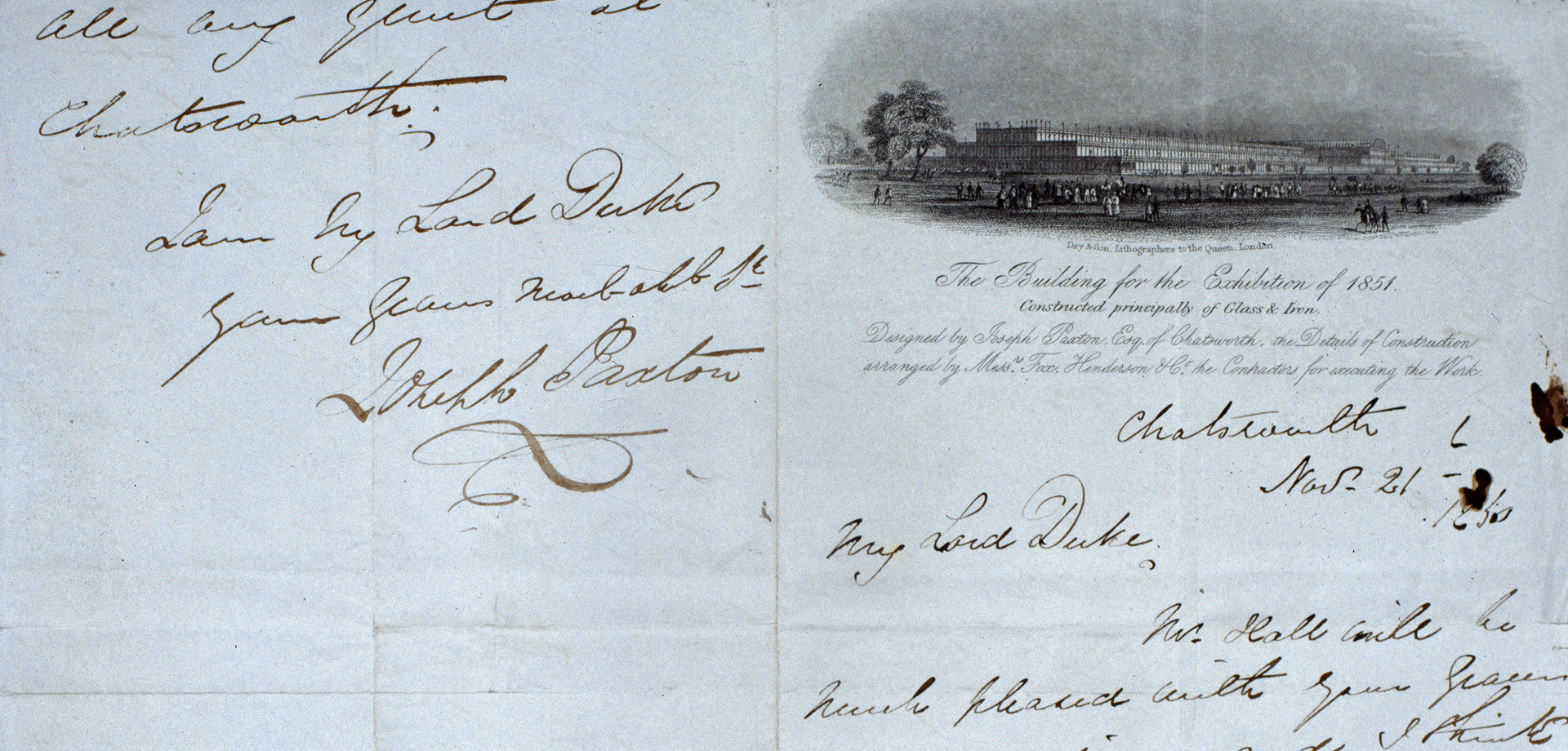 Letters from Joseph Paxton