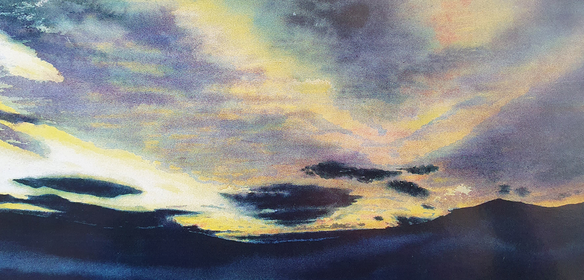 Sunrise painting: Radical Horizons