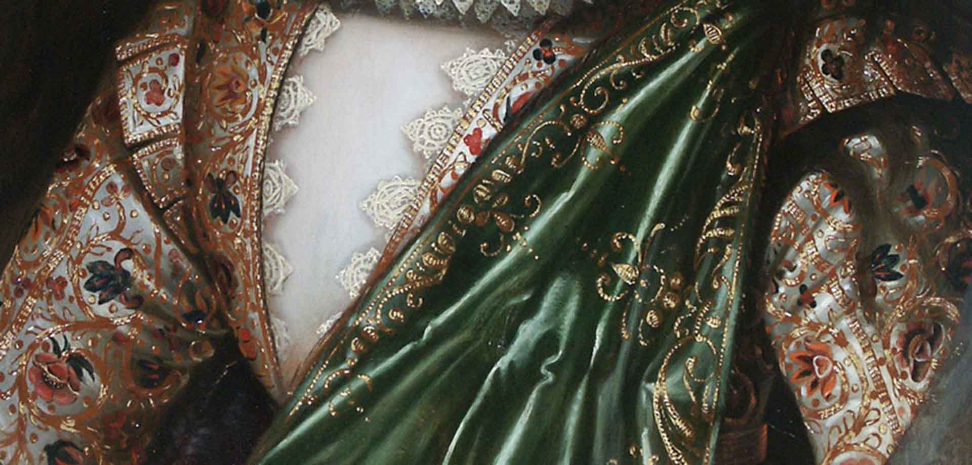 Exchanging gifts with Queen Elizabeth I