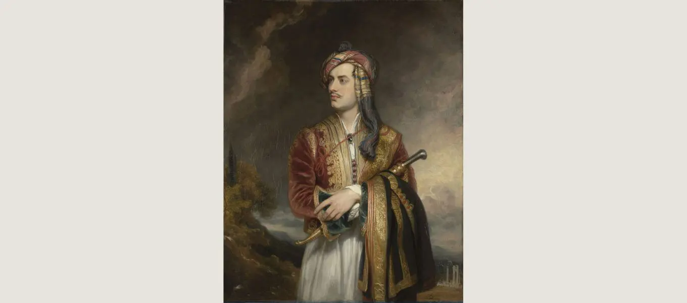 Lord Byron in Albanian Dress, by Thomas Phillips 1813, oil on canvas
